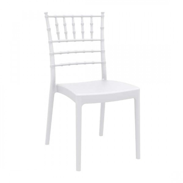 Josephine λευκή καρέκλα PP 45x55x92cm 20.0018