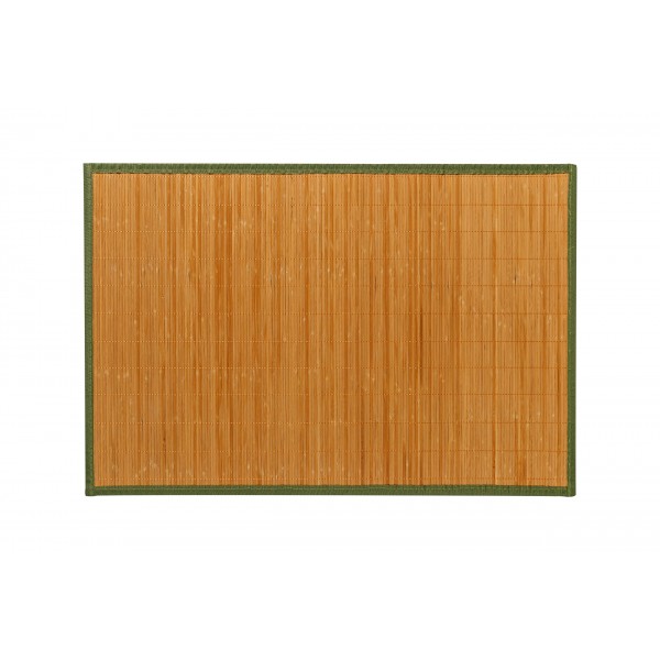 Bamboo χαλί 60x90cm/ΦΥΣΙΚΟ-ΠΡΑΣΙΝΟ