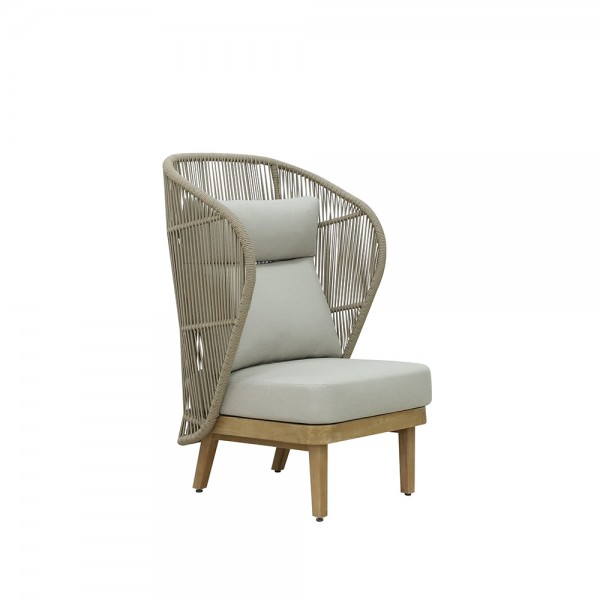 MALI LOUNGE ΠΟΛΥΡΟΝΑ 79.1x77.5x117cm ΞΥΛΟ FSC ΕΥΚΑΛΥΠΤΟΣ