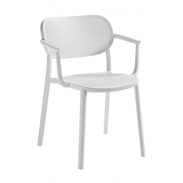 NUTA-B πολυθρόνα 59x55x79(66/45)cm λευκό 14205-42405