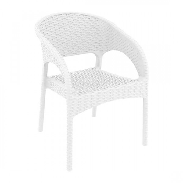 PANAMA WHITE ΠΟΛΥΘΡΟΝΑ PP 58x64x80cm 53.0009