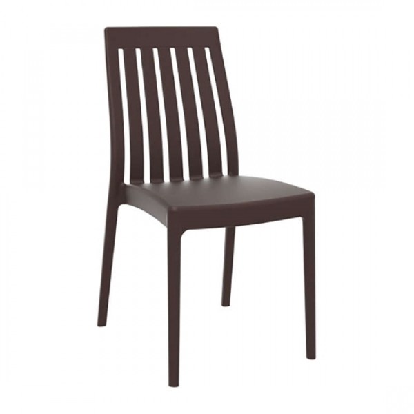 Soho καφέ καρέκλα PP 45x55x89cm 20.0005