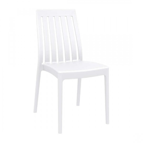 Soho λευκή καρέκλα PP 45x55x89cm 20.0002