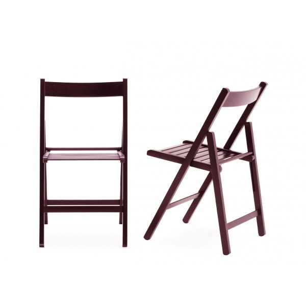 Tre Καρέκλα 42.5X47.5X79cm Ξύλινη Σπαστή Kερασί 01L.SST.CIL.ΤΕ