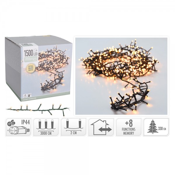 Φωτάκια 1500LED Εσωτερικού-Εξωτερικού Χώρου 30m AX8510260