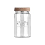 ΔΟΧΕΙΟ ΑΠΟΘΗΚΕΥΣΗΣ ALLURE ΓΥΑΛΙΝΟ 1000ml 10x10x18cm 01-31497