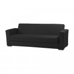 Forte Καναπές Κρεβάτι 224x85x81cm ΜΑΥΡΟ 11-811