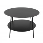 SIMPLE COFFEE TABLE ΜΑΥΡΟ 60x60xH40cm 04-1123