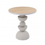 UP   DOWN 40,5 SIDE TABLE ΛΕΥΚΟ ΦΥΣΙΚΟ 40,5x40,5xH45cm 04-1148