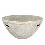 LITHOS CENTRAL COFFEE TABLE BEIGE 68x68x36CM 04-1226