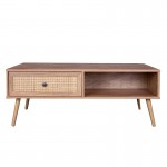 Τραπέζι σαλονιού Oslo pakoworld sonoma 110x59x41,5εκ 086-000005