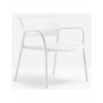 Ara 316 lounge πολυθρόνα PP WHITE 70x64x74(61,5/42)cm