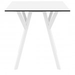 MAX ΤΡΑΠΕΖΙ 70Χ70Χ74εκ. WHITE LAMINATE 12mm 20.0822