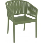 PORTOFINO OLIVE GREEN ΠΟΛΥΘΡΟΝΑ PP 58X58X80cm 20.0874