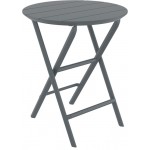 HELEN DARK GREY ΤΡΑΠΕΖΙ ΠΤΥΣ/ΝΟ PP D60X74CM 20.0899