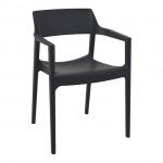 TULUM BLACK ΠΟΛΥΘΡΟΝΑ PP 55X52X79cm 20.0932.2