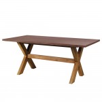 POMPEI ΤΡΑΠΕΖΙ RUST RED 200x100xH74,5cm 22-0231