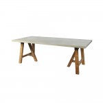 ERESOS ΤΡΑΠΕΖΙ CEMENT ΑΝΟΙΧΤΟ 200x100xH76cm 22-0237