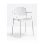 Dome 266 πολυθρόνα pp WHITE 58x53xH81(65/46)cm