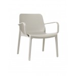 Ginevra lounge πολυθρόνα Technopolymer  DOVE GREY 68x62x78(43)cm