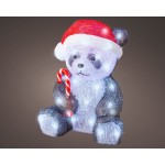 PANDA ΑΚΡΥΛΙΚΟ ΜΕ LED ΣΤΑΘΕΡΑ ΦΩΤΑΚΙΑ 26X27.5X36CM 49.1529