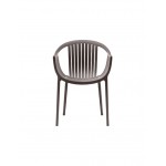 TATAMI πολυθρόνα pp BROWN 58x61,5xH78(66/44)cm