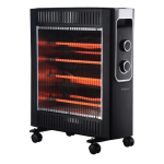 Primo Θερμάστρα Χαλαζία PRQH-81089 Primo Μαύρη 2400W 810089