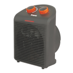 Primo Αερόθερμο Δαπέδου PRFH-81094 Primo IP21 2000W Μαύρο/Πορτοκαλί 810094