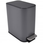 ΚΑΛΑΘΙ ΜΠΑΝΙΟΥ BELLO 5lt SOFT CLOSE SLIM ΜΕΤΑΛΛΙΚΟ ΓΚΡΙ ΜΑΤ 837649