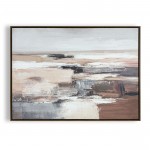 ΠΙΝΑΚΑΣ ΣΕ ΚΑΜΒΑ ME ΚΑΡΥΔΙ ΠΛΑΙΣΙΟ ABSTRACT TERRAIN 100Χ78ΕΚ 99674