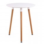 ART Τραπέζι  Φ60 H.70cm Άσπρο MDF Ε7089,1