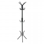 LEROY Καλόγερος 38x38x176cm Μέταλλο Βαφή Μαύρο ΕΜ187,1