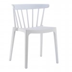 WEST Καρέκλα Κήπου - Βεράντας 53x53x75cm PP-UV Άσπρο Ε372,1