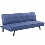 KAPPA Καναπές - Κρεβάτι, 175x83x74cm ΚΡΕΒΑΤΙ:175x97x38cm, Ύφασμα Μπλε Ε9682,3