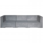 CONCRETE 3Θέσιος Καναπές 235x81x65cm Κήπου - Βεράντας, Cement Grey Ε6200