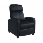 PORTER Πολυθρόνα Relax 68x86x99cm Μαύρο Velure Ε9781,1
