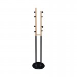 NORDIC DUO Καλόγερος D37x170cmΜέταλλο Βαφή Μαύρο, Φυσικό ΕΜ195,1