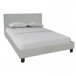 WILTON Κρεβάτι Διπλό για Στρώμα 140x190cm, Ύφασμα Απόχρωση Grey Stone Ε8031,F1