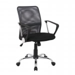 BF2009 Πολυθρόνα Γραφείου 58x60x91/101cm Mesh Ανθρακί  - Μαύρο ΕΟ516,7