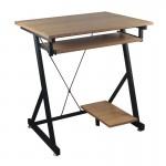 UNIT Γραφείο Η/Υ Μέταλλο Βαφή Μαύρο, 70x55x75cm Melamine Απόχρωση Sonoma ΕΟ435,1
