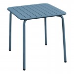 BRIO Slat Τραπέζι-Pro Κήπου - Βεράντας, 70x70x73cm Μέταλλο Βαφή Sandy Blue 5415C Ε545,2