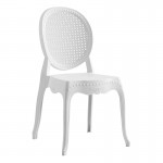 DYNASTY Καρέκλα Εστίασης - Catering 48x52x88cm Στοιβαζόμενη PP Άσπρο Ε3808,1