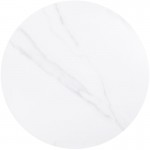 Sintered Stone Επιφάνεια Τραπεζιού, Φ70cm/11mm Απόχρωση White Marble (MDF για στήριξη βάσης) Ε101,1S