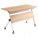 UNIT Γραφείο Η/Υ, 120x55x75cm Μέταλλο Βαφή Άσπρο, Melamine Απόχρωση Sonoma ΕΟ4394