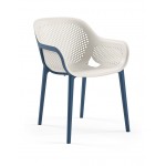 Atra πολυθρόνα pp SAX BLUE-COOL GREY 53x54x82.5(67/45)cm