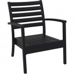 ARTEMIS XL BLACK (Σ12) ΠOΛΥΘΡΟΝΑ PP 71x76x89cm 20.0354