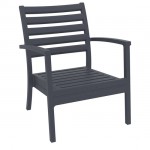 ARTEMIS XL DARK GREY(12)ΠOΛΥΘΡΟΝΑ PP 71x76x89cm 20.0353