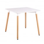 Art Τραπέζι 80x80 H.73cm Λευκό MDF Ε7087,1