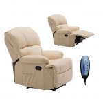 Space Πολυθρόνα Massage 88x93x102cm PU Μπεζ Ε9731,1