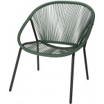 ΚΑΡΕΚΛΑ ΜΕΤΑΛΛΙΚΗ ΜΕ ΠΡΑΣΙΝΟ RATTAN 73x71x83cm FD4200100